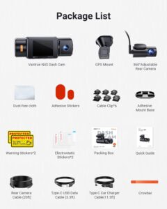 Vantrue New N4S 3-Channel Dash Cam