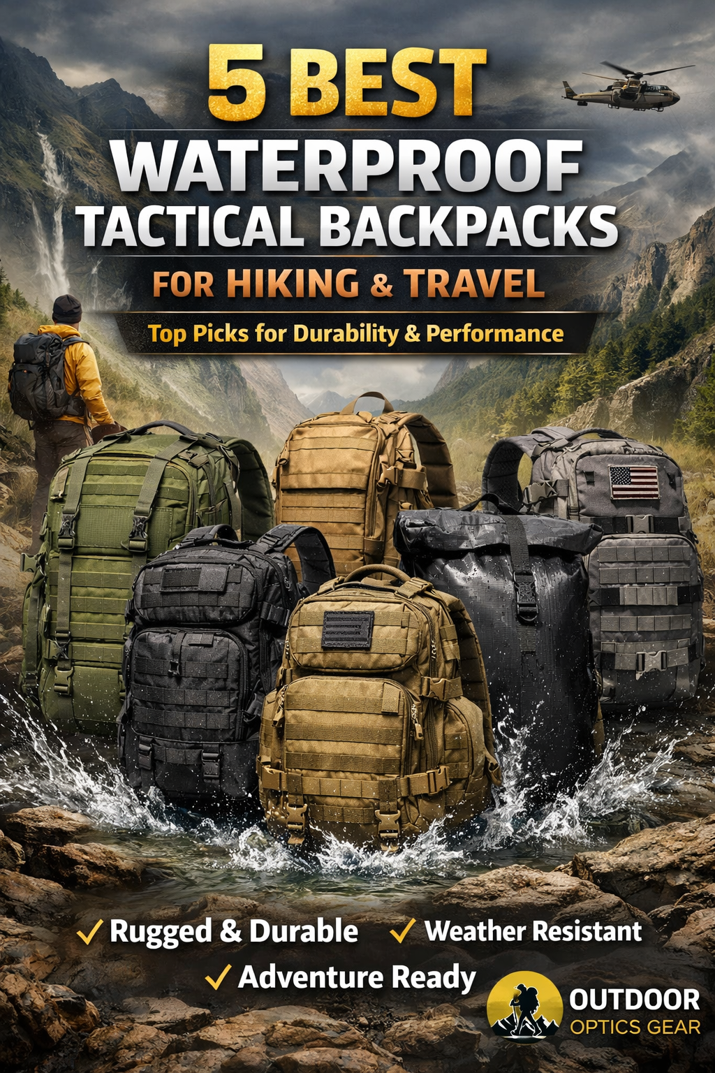 5 Best Waterproof Tactical Backpacks for Hiking and Travel (Top Picks for Durability & Performance)