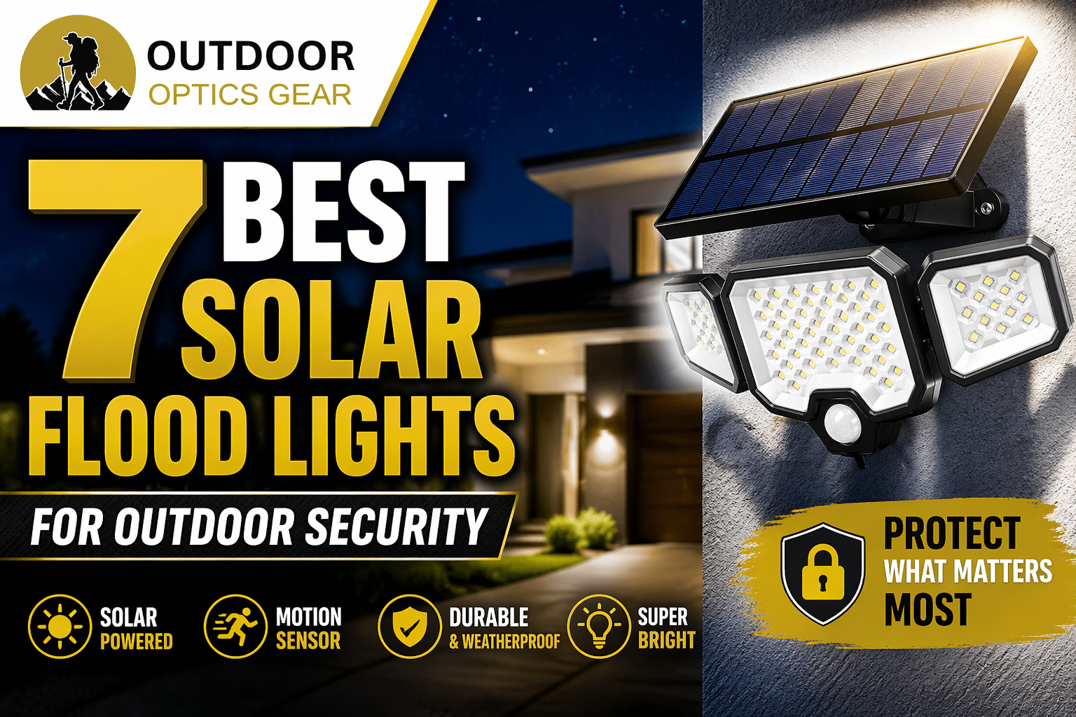 7 Best Solar Flood Lights for Outdoor Security
