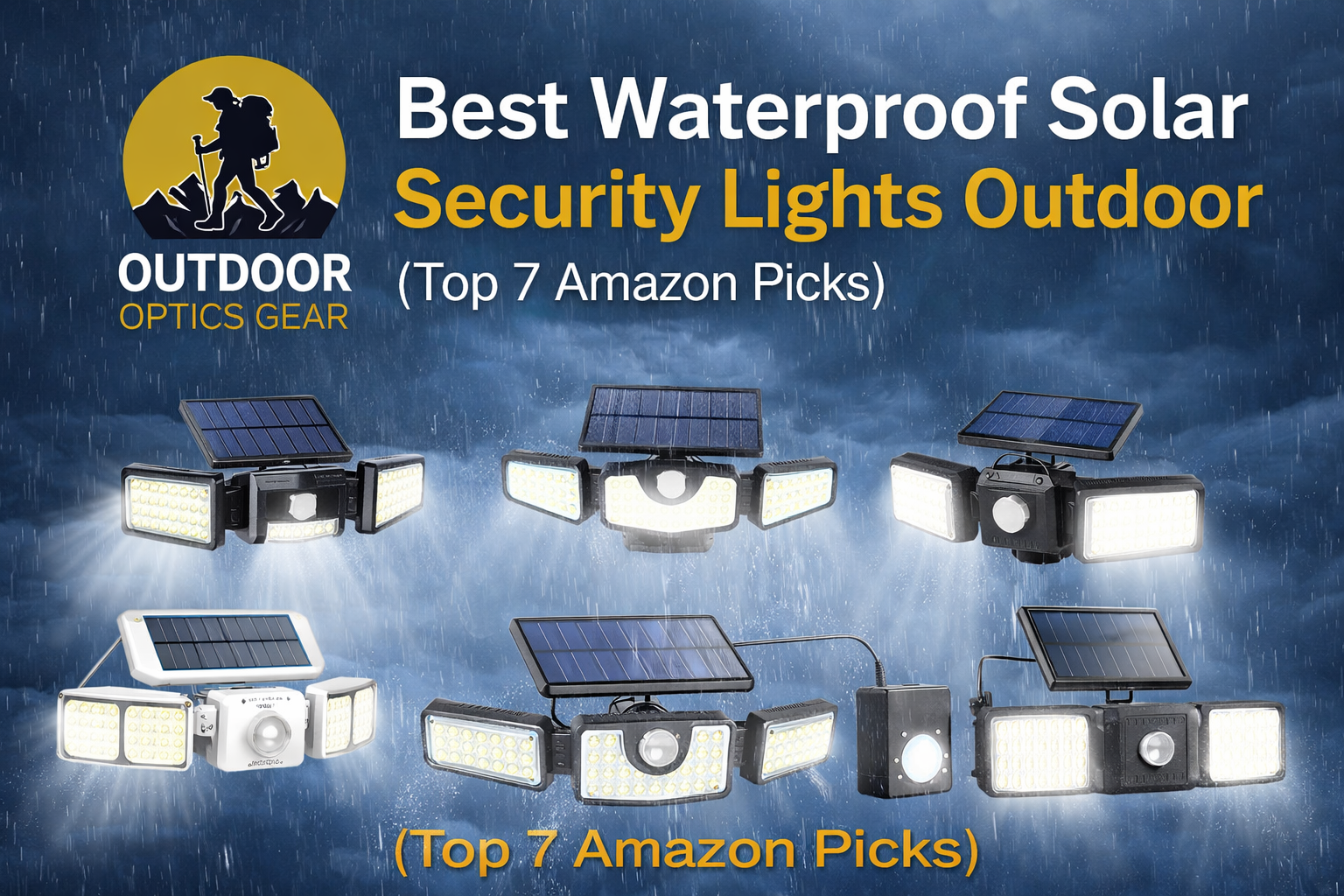 Best Waterproof Solar Security Lights Outdoor (Top 7 Amazon Picks)