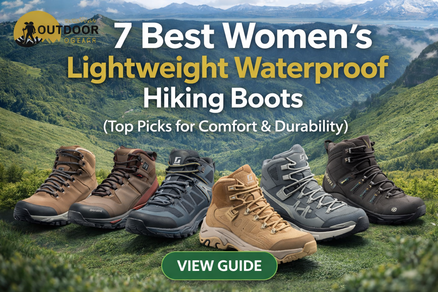 7 Best Women’s Lightweight Waterproof Hiking Boots (Top Picks for Comfort & Durability)