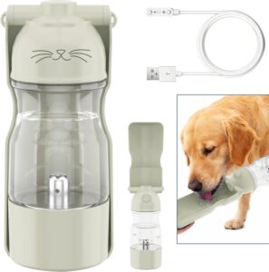 Amerisun Portable Dog Water Bottle with Ozone Purification
