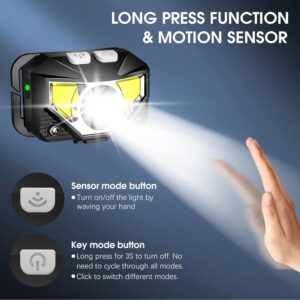 LHKNL Rechargeable Headlamp 2-Pack