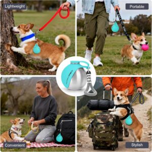Portable Dog Water Bottle 10oz Stainless Steel Travel Dog Water Dispenser.