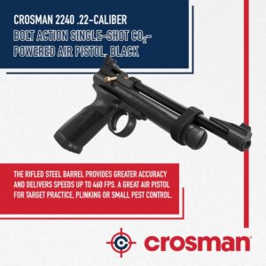 Crosman 2240 Bolt Action Air Pistol.