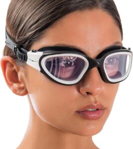 AqtivAqua Swimming Goggles, DX Wide View Swim Goggles