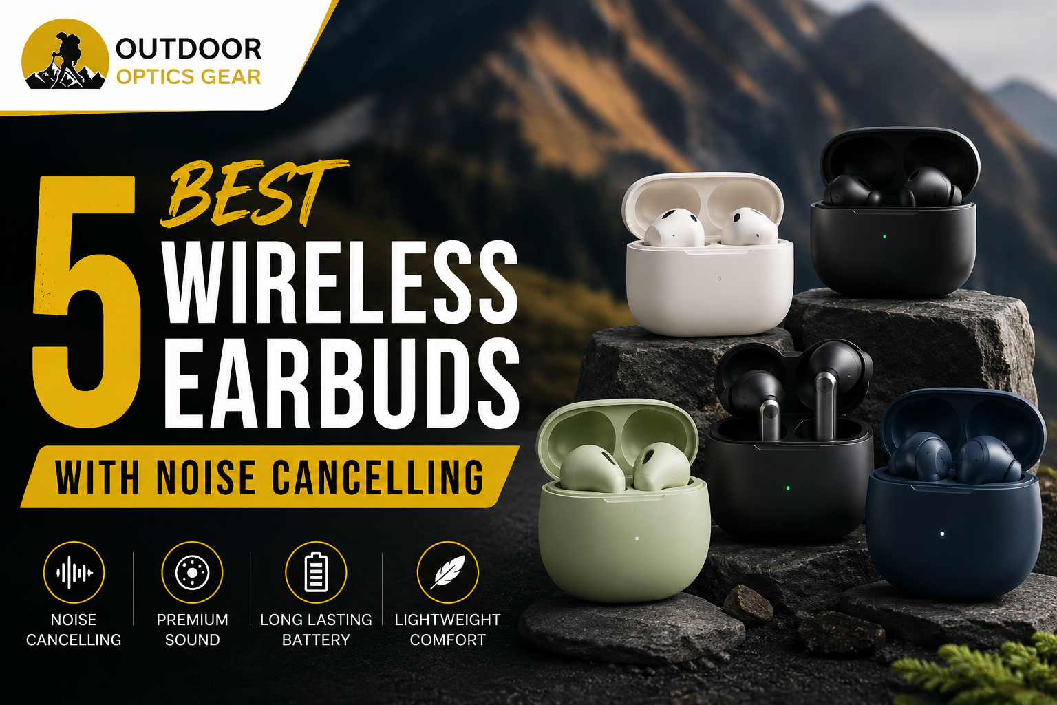 5 Best Wireless Earbuds with Noise Cancelling.