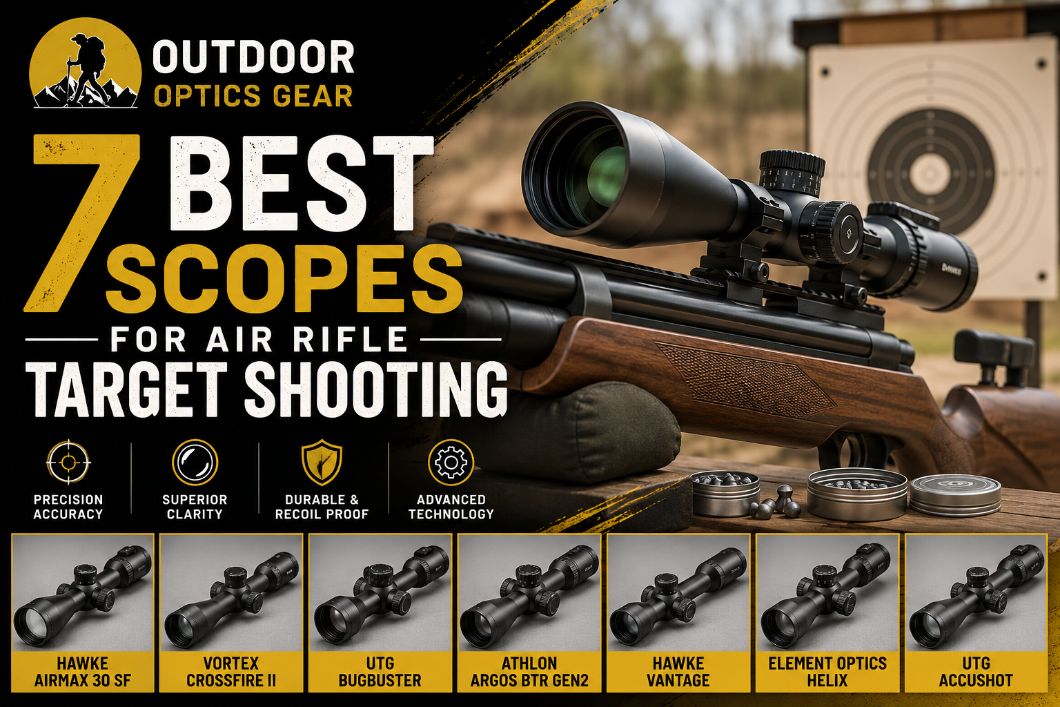 7 Best Scopes for Air Rifle Target Shooting