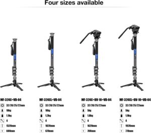 Leofoto LS-324C Carbon Fiber Tripod + BV-10 Fluid Head.