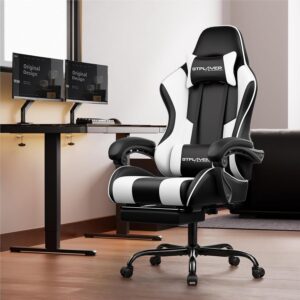 GTPLAYER Gaming Chair with Footrest