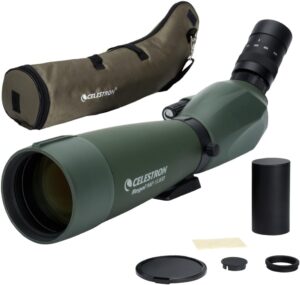 5. Celestron Regal M2 20-60x80 ED Spotting Scope – Best for Long-Range Hunting and Versatility.