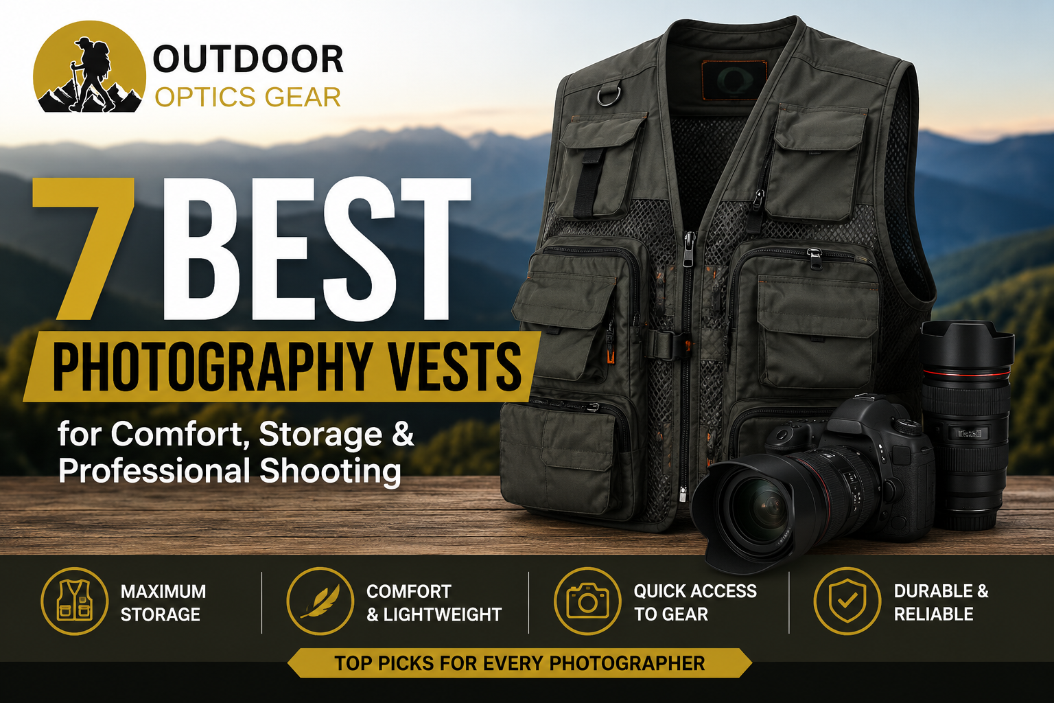 7 Best Photography Vests for Comfort, Storage & Professional Shooting