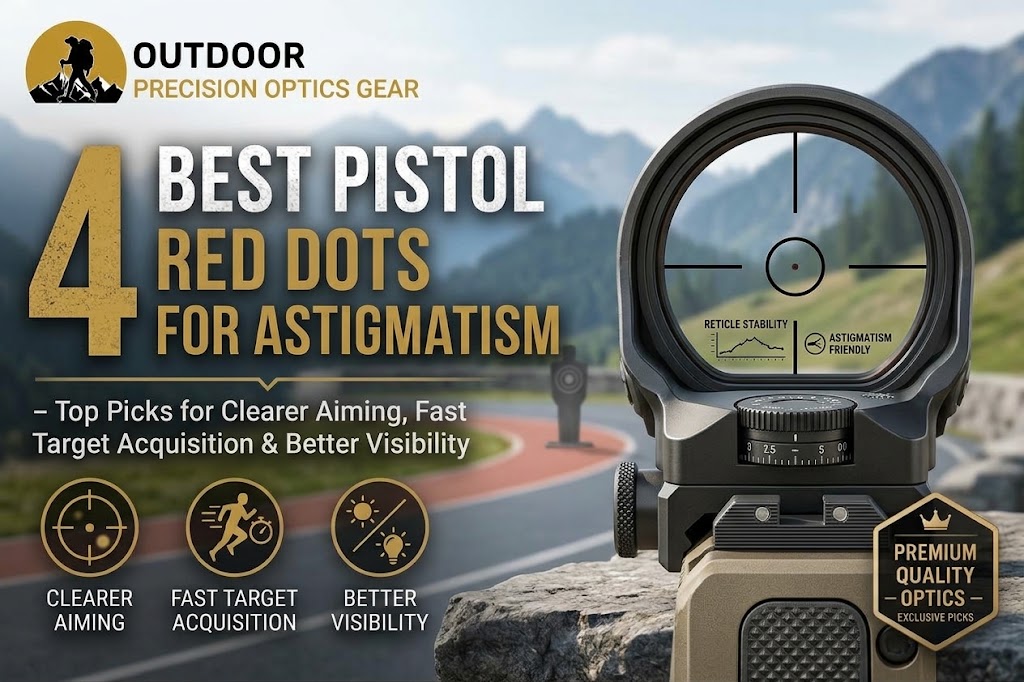 Discover the 4 Best Pistol Red Dots for Astigmatism, featuring top picks for clearer reticles, fast target acquisition, improved visibility, and reliable performance for pistol shooting.