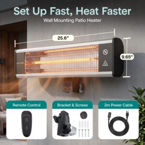 SereneLife 1500W Infrared Patio Heater
