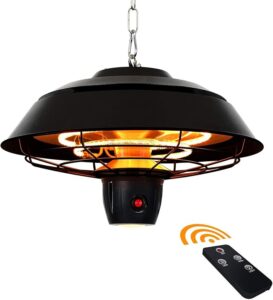 STAR PATIO 1500W Hanging Electric Patio Heater with Remote Control
