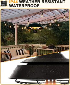 STAR PATIO 1500W Hanging Electric Patio Heater with Remote Control