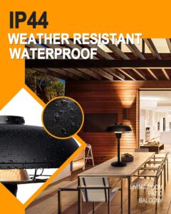 STAR PATIO 1500W Tabletop Electric Patio Heater – Matte Black Dish Heater
