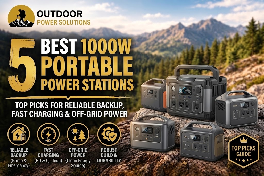 5 Best 1000W Portable Power Stations – Top Picks for Reliable Backup, Fast Charging & Off-Grid Power