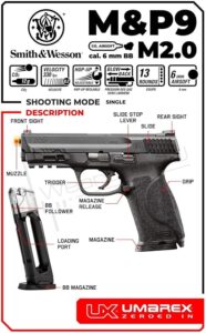 Umarex Smith & Wesson M&P 9 M2.0 CO2 Airsoft Pistol