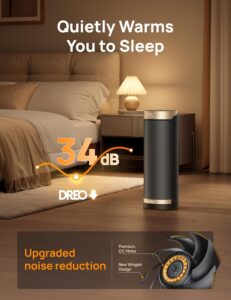 DREO 1500W PTC Ceramic Tower Space Heater