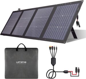 LETSFAB 220W Bifacial Portable Solar Panel