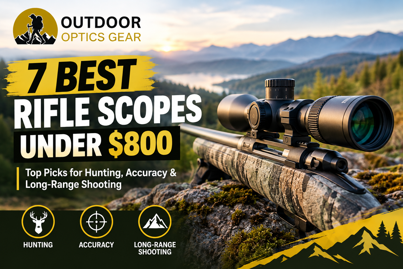 7 Best Rifle Scopes Under $800 – Top Picks for Hunting, Accuracy & Long-Range Shooting
