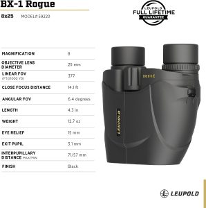 Leupold BX-1 Rogue 8x25 Binoculars