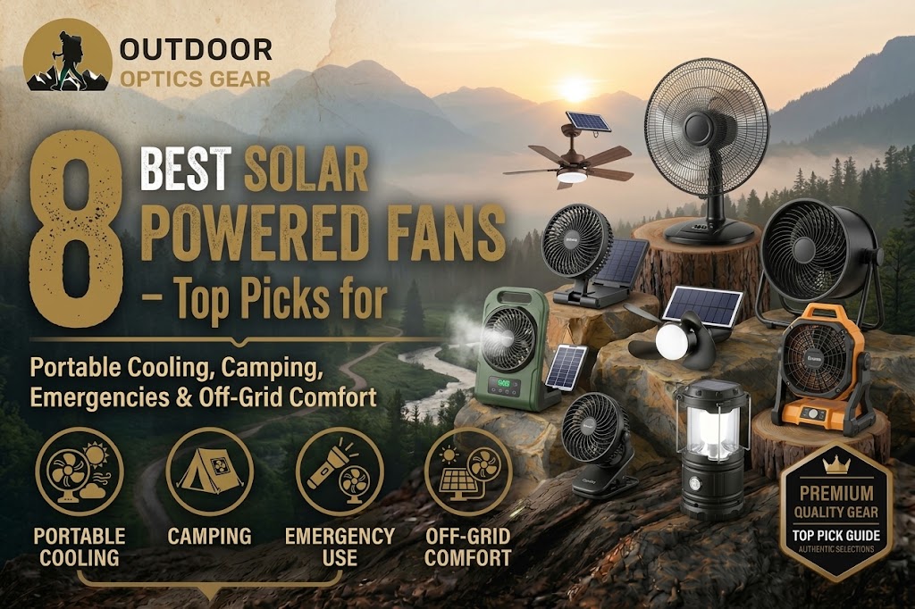 8 Best Solar Powered Fans – Top Picks for Portable Cooling, Camping, Emergencies & Off-Grid Comfort