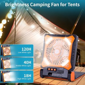 WESTTREE Solar Powered Camping Fan