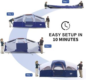 CAMPROS CP 8-Person Camping Tent