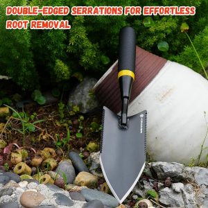 Kemaier Heavy-Duty Stainless Steel Garden Hand Trowel