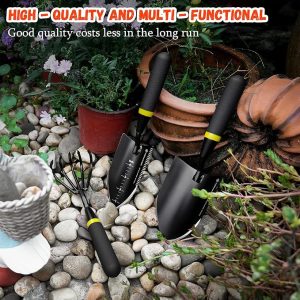 Kemaier 3-in-1 Stainless Steel Garden Tool Set