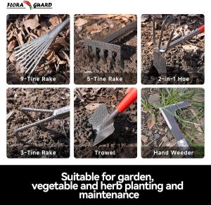 FLORA GUARD 6-Piece Garden Tool Set