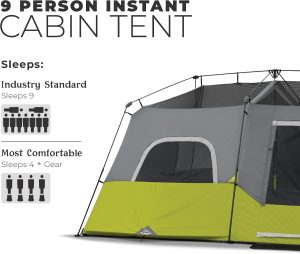 CORE 9-Person Instant Cabin Tent