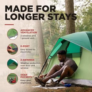 Coleman Sundome Camping Tent – Best Compact Family Camping Tent for Easy Setup, Ventilation & Weekend Adventures