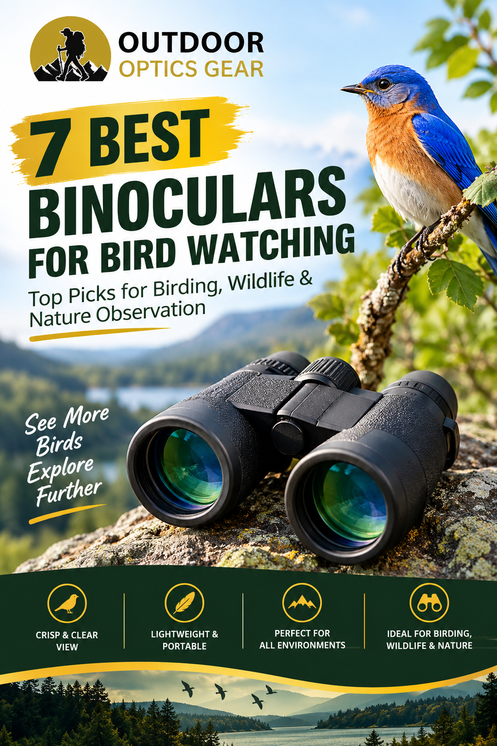 7 Best Binoculars for Bird Watching – Top Picks for Birding, Wildlife & Nature Observation